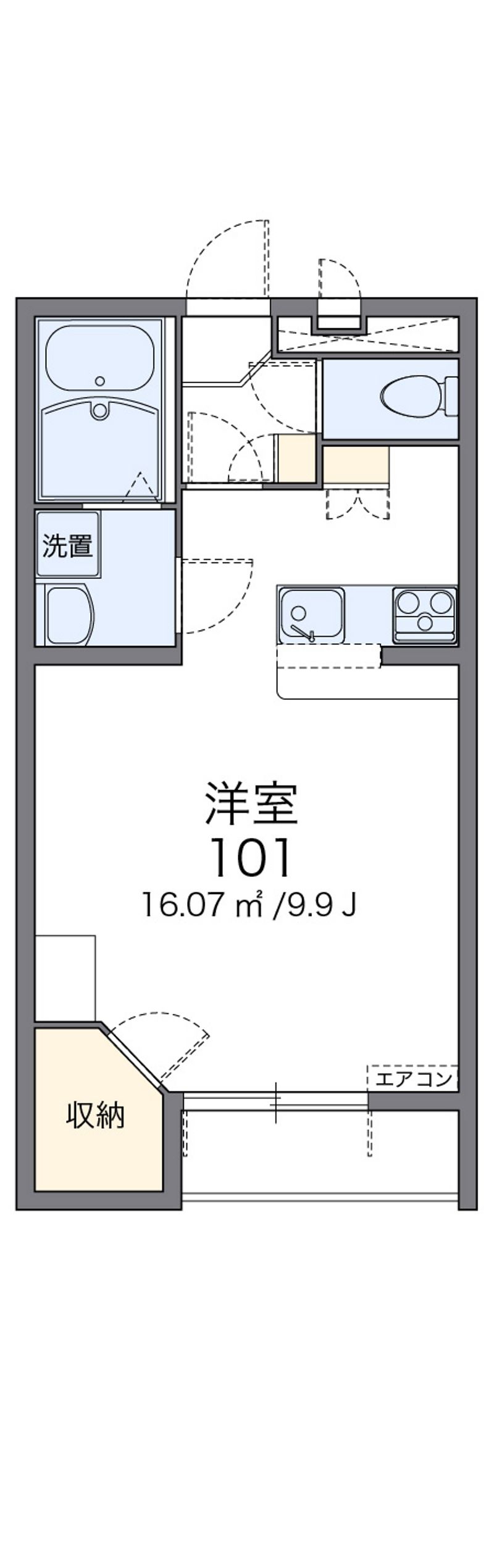 レオパレスドリーム１１８ 間取図