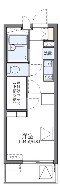 レオパレスビスタリー仁 間取り図