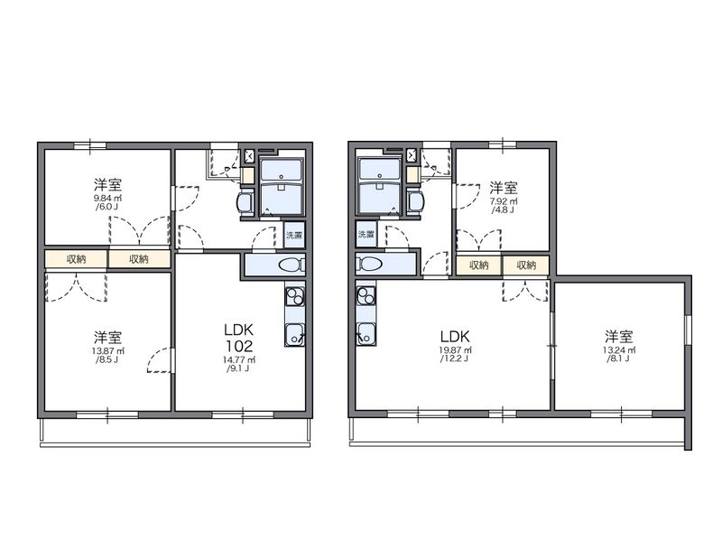 レオパレス中井町３ 間取図