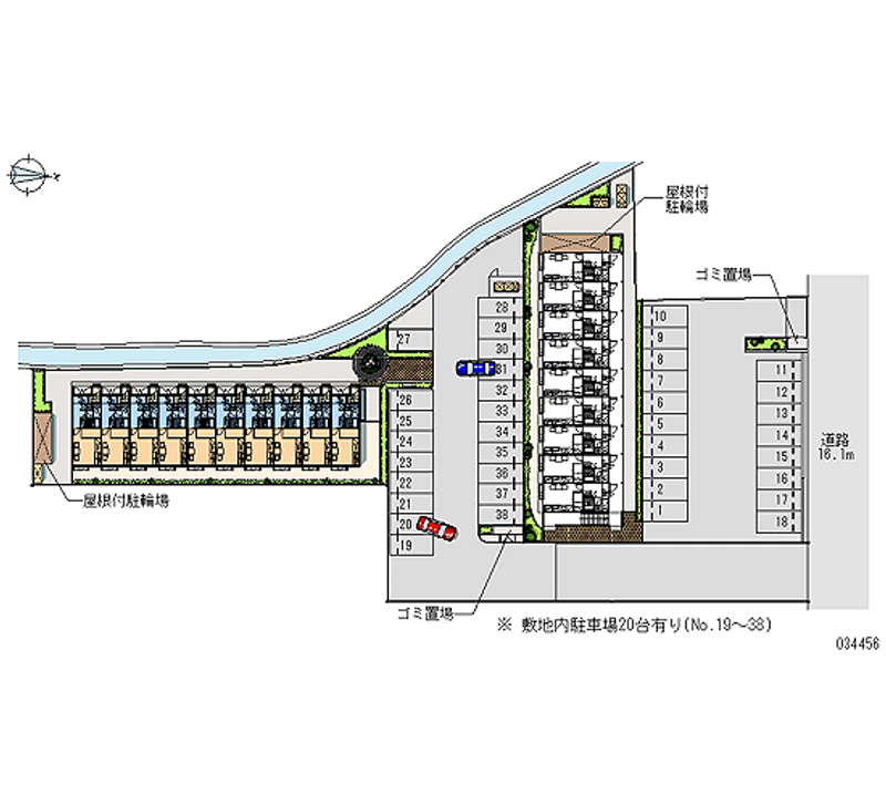 レオパレスマリーアンハイツ 月極駐車場