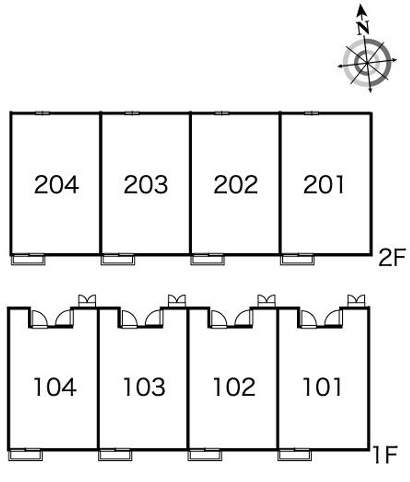 レオパレス筒尾 間取り配置図