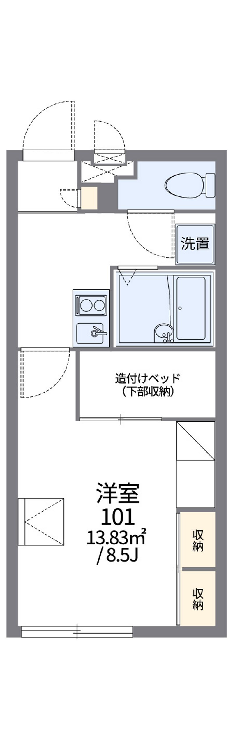 レオパレス伊佐 間取図