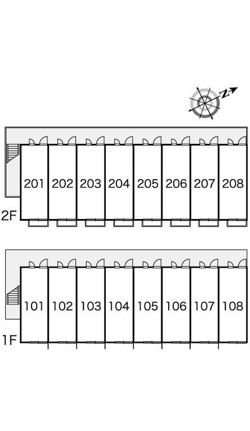 レオパレスサヴァー 間取配置図