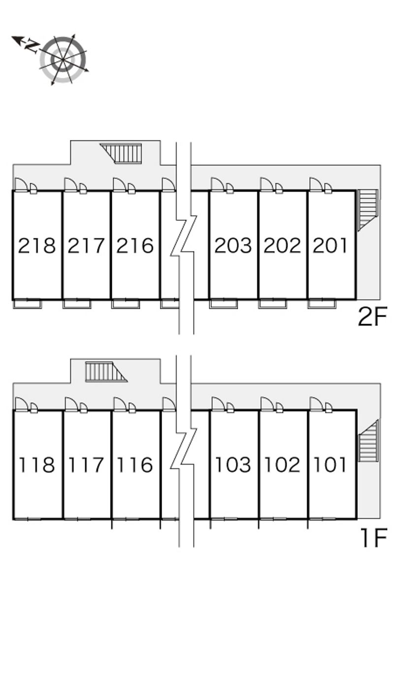 レオパレスブリエ 間取配置図