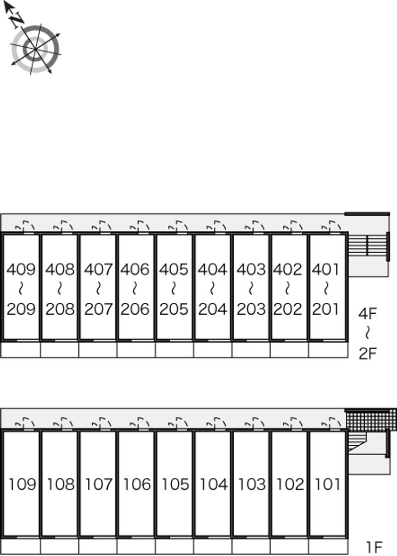 レオパレスＤ 間取配置図