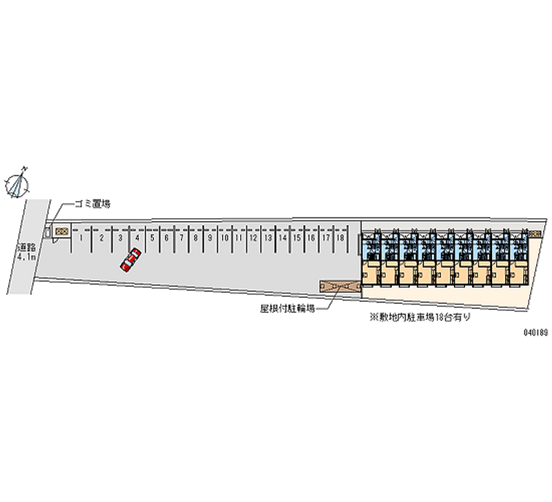 レオパレス美作 月極駐車場