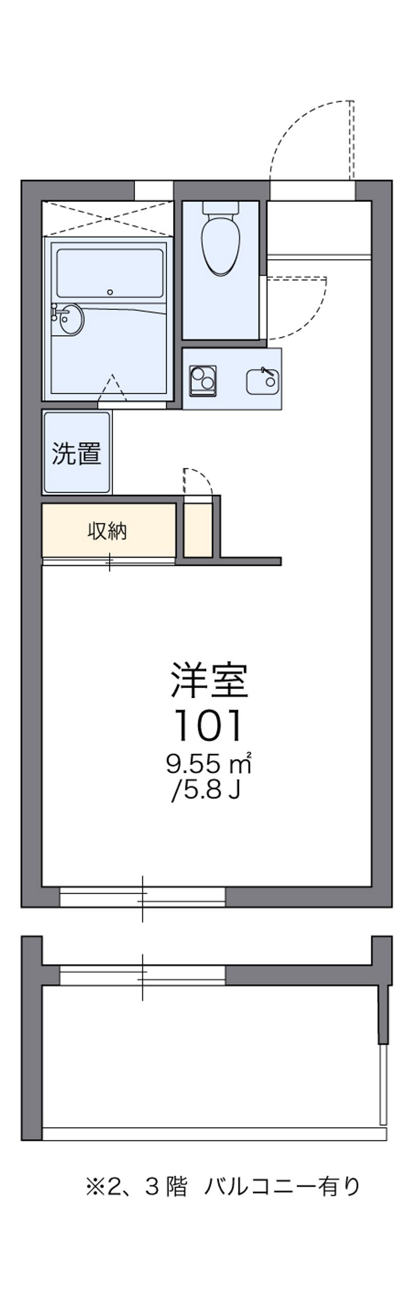 レオパレスペリエⅡ 間取図