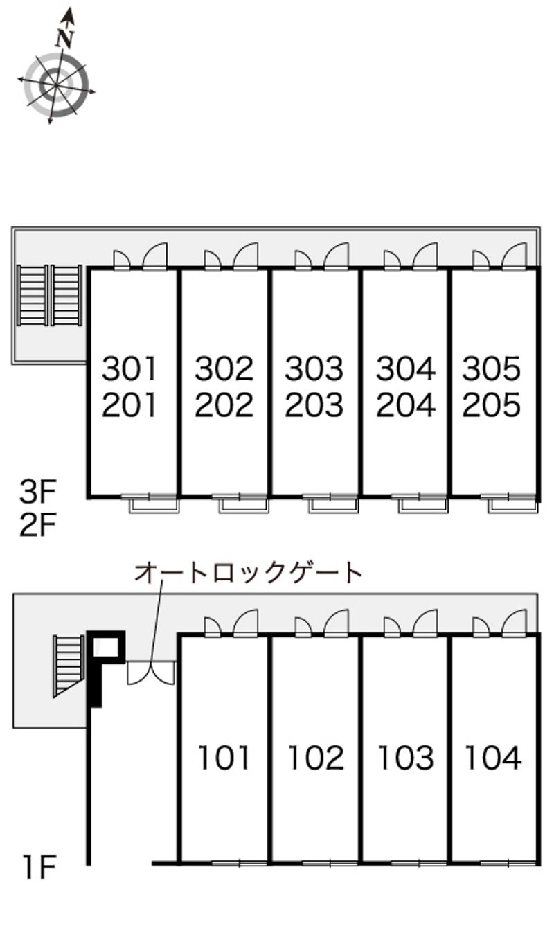 レオパレスＮ　アルシオネ 間取配置図