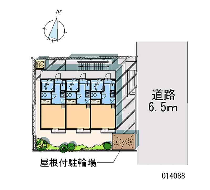 レオパレスＡＸＩＡ 区画図