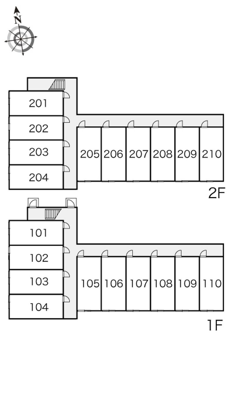 レオパレス新さっぽろⅠ 間取配置図