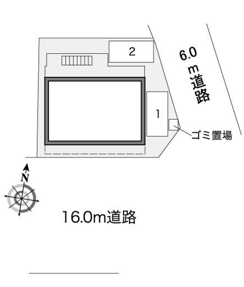 レオパレスフレーズⅡ 配置図