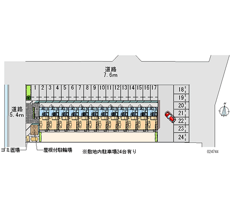 レオパレス上越 月極駐車場