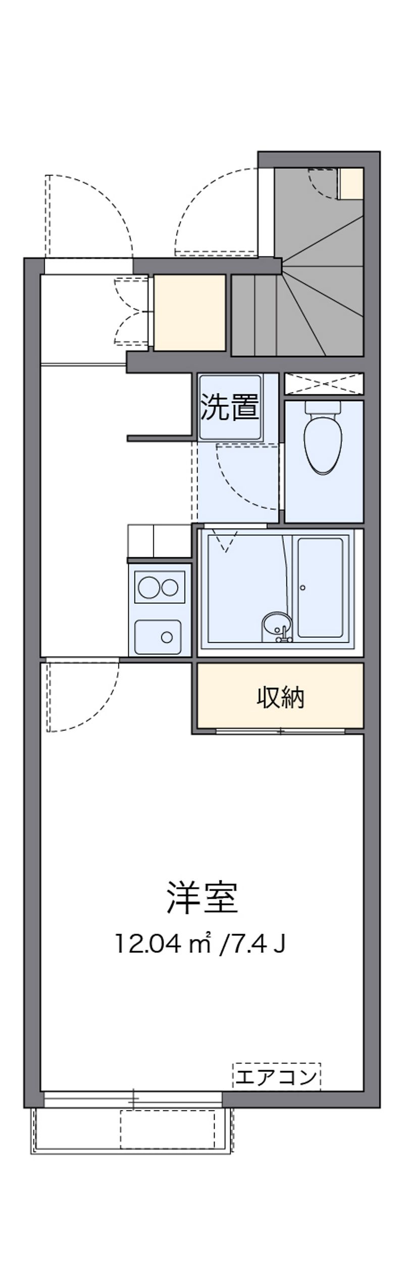 レオパレスマイ　アミ 間取図
