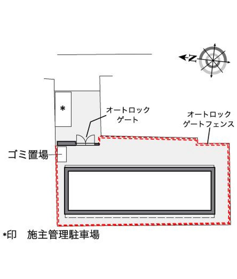 レオパレスＢ　スクエア 配置図