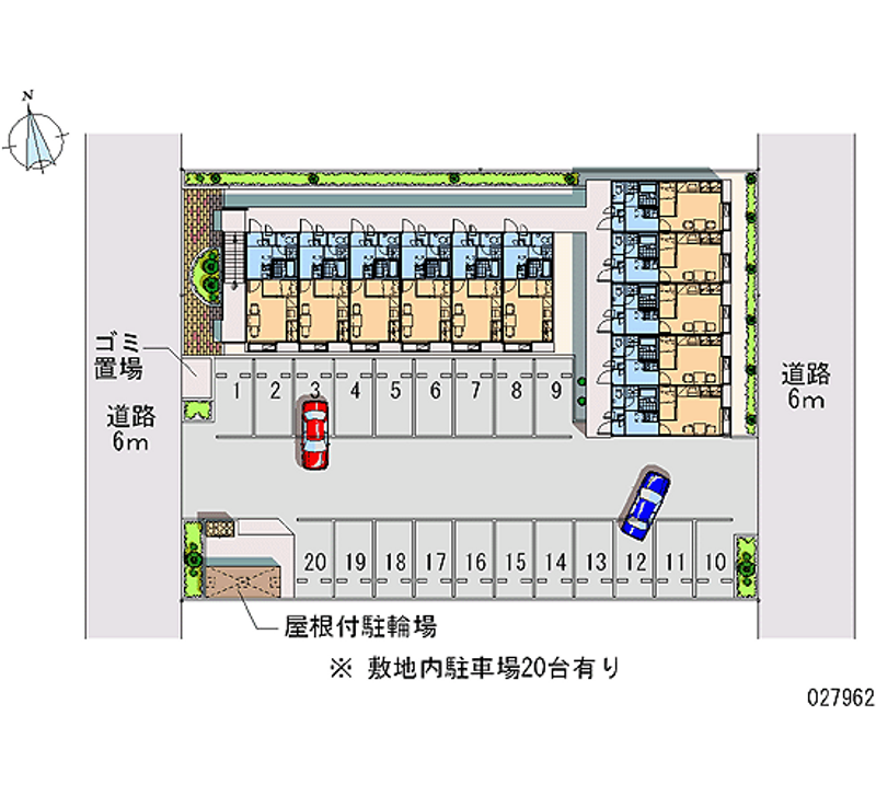 レオパレスアメニティ 月極駐車場