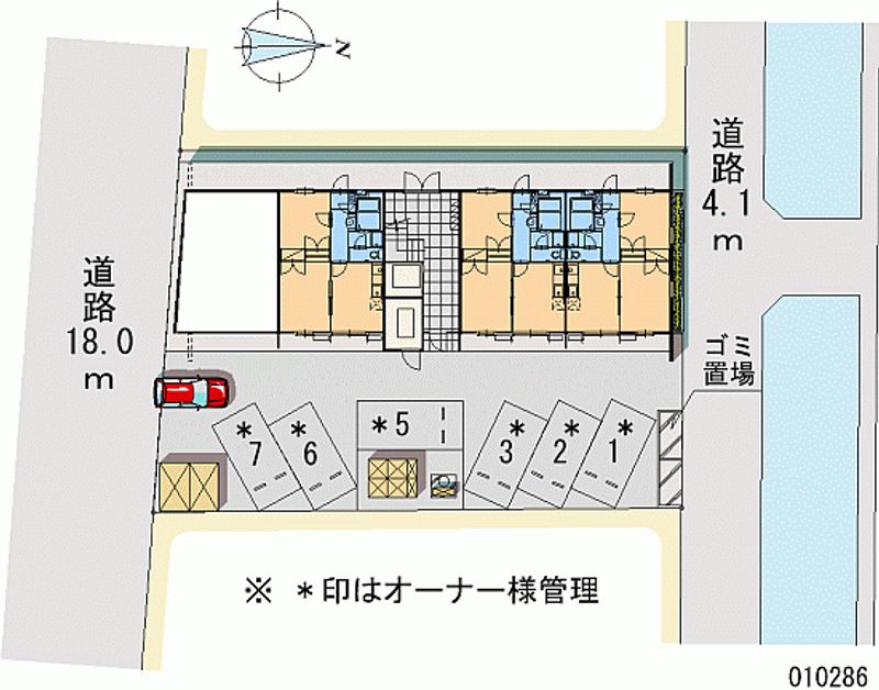 レオパレスフォーチュン 区画図
