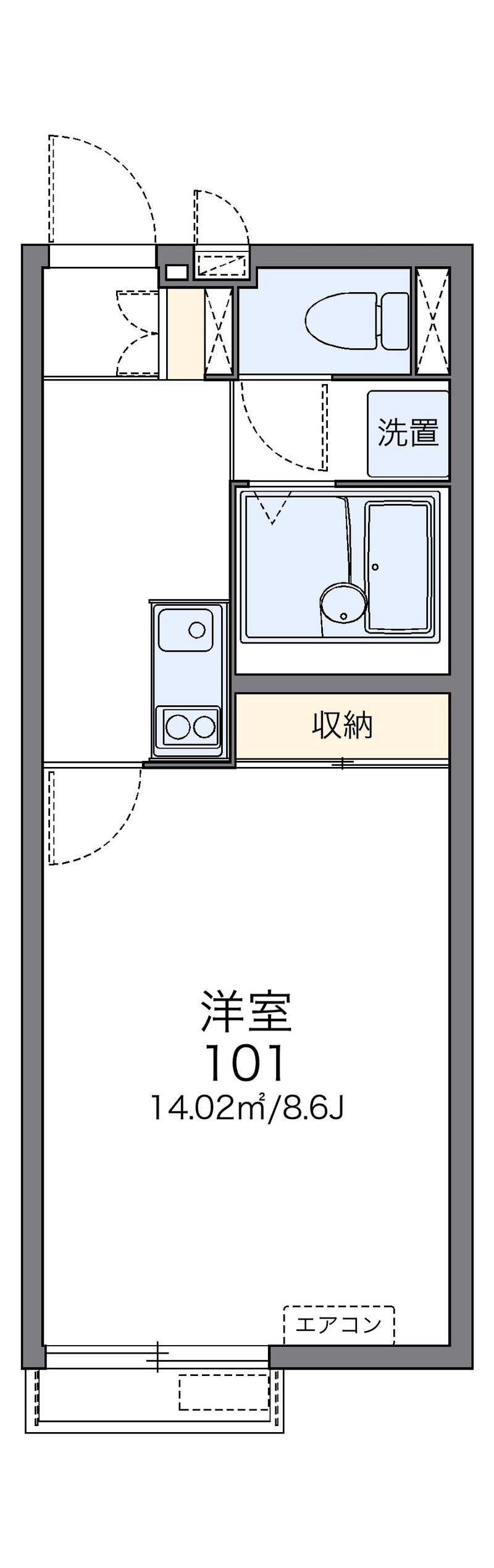 レオネクストインディゴⅠ 間取図