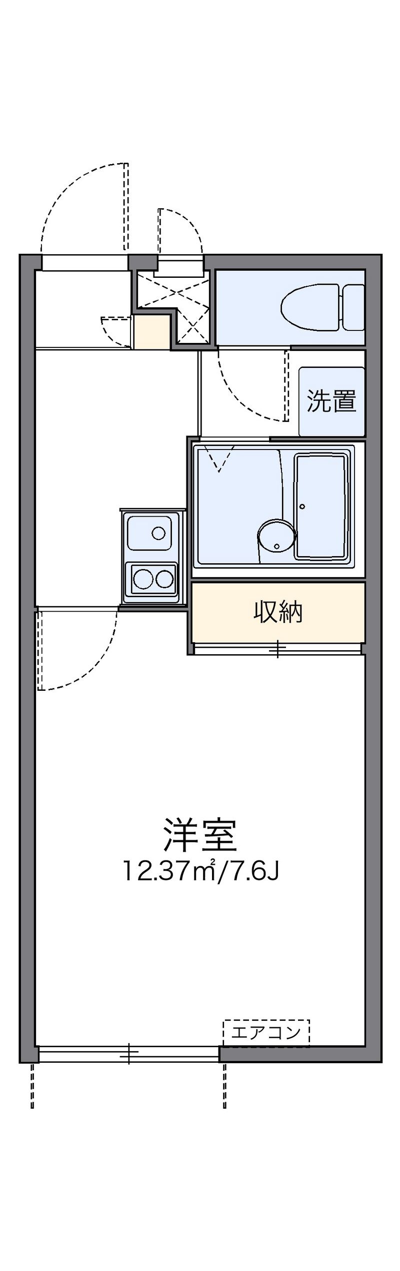 レオパレスアグリコルトゥーラ 間取図
