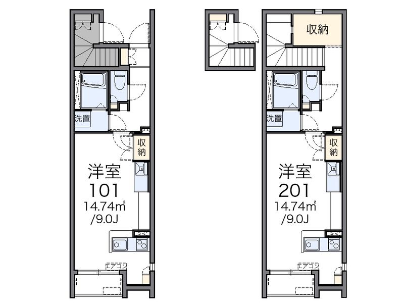 レオネクストＮ２ 間取図