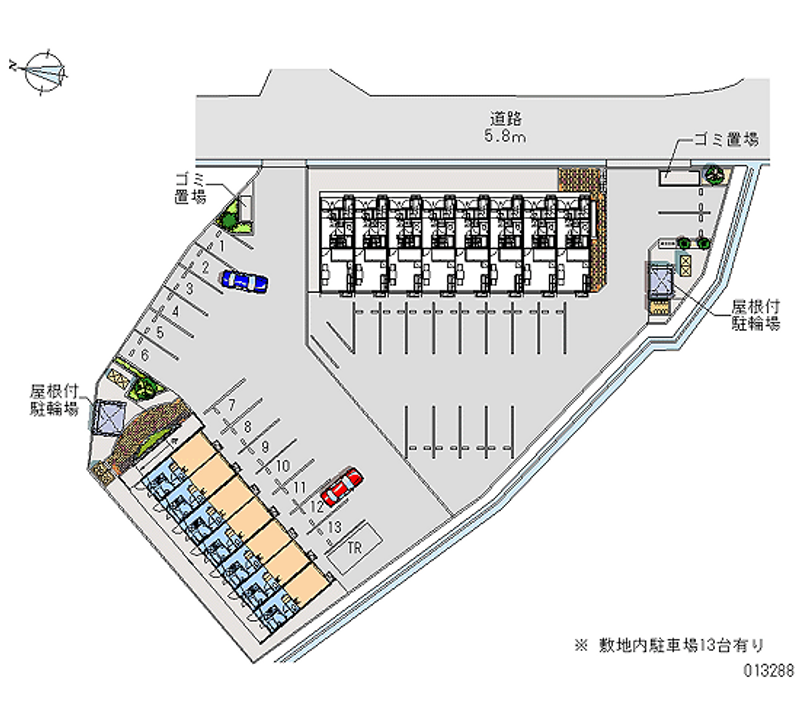 レオパレスコンフォール 月極駐車場