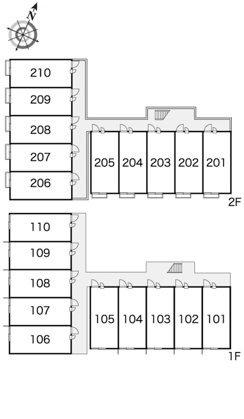 レオパレスエルテⅡ 間取配置図