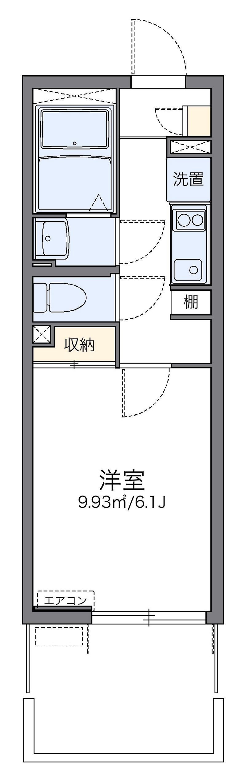 レオネクストラ　メイジュ天神橋 間取図
