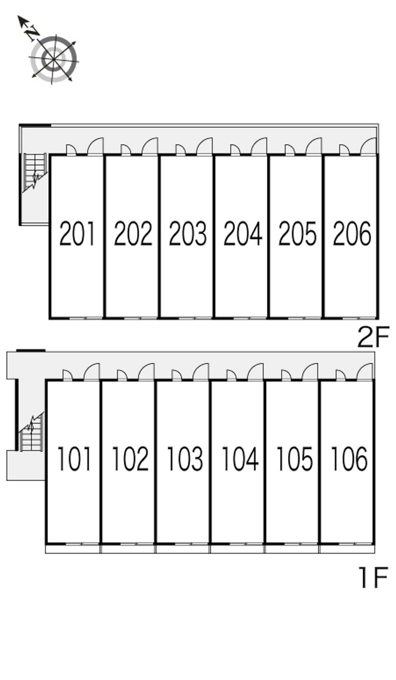 レオパレス四季 間取配置図