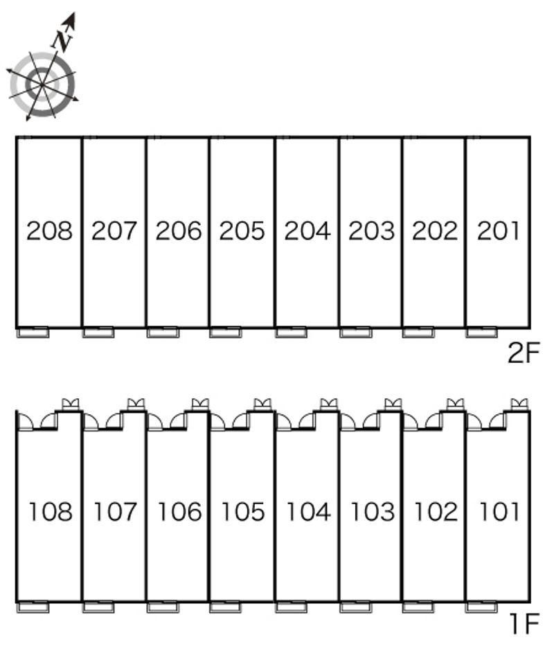 レオパレスメイの家 間取配置図