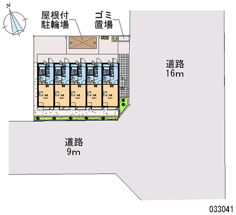 レオパレスベイサイドイン三上 区画図