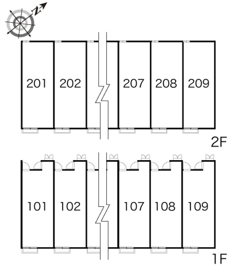 レオパレス真 間取配置図