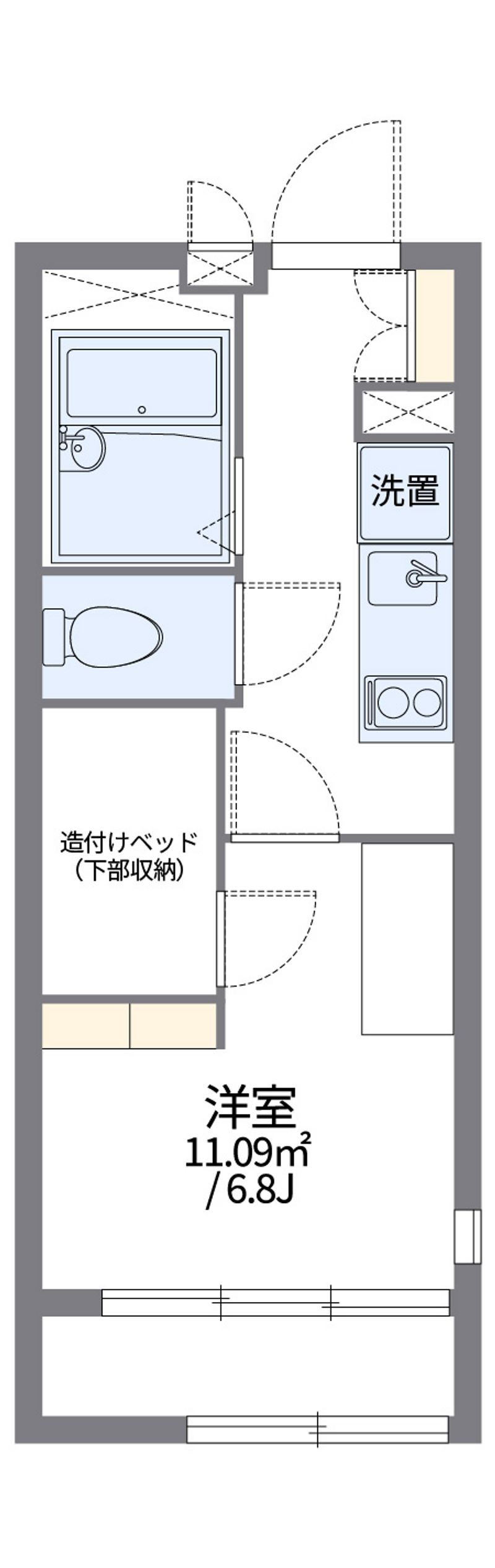 レオパレスピュア 間取図
