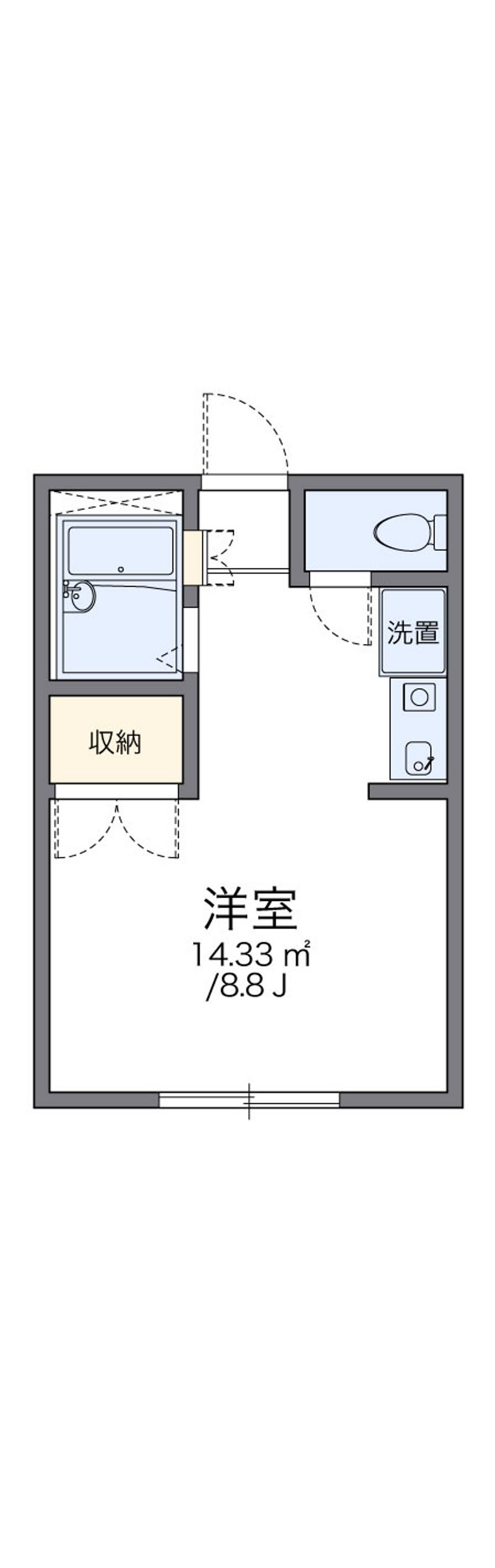 レオパレスシャルム 間取図