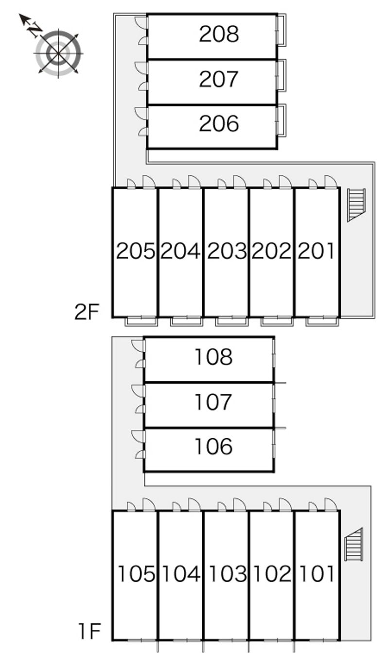 レオパレスディア　コート　３ 間取配置図