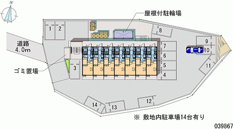 レオパレススカイ仙台 月極駐車場