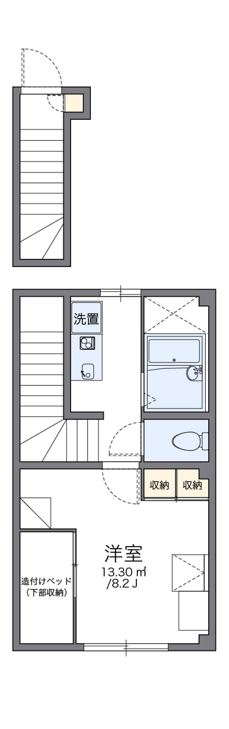 レオパレスＬＵＮＡ　ＳＫＹ 間取り