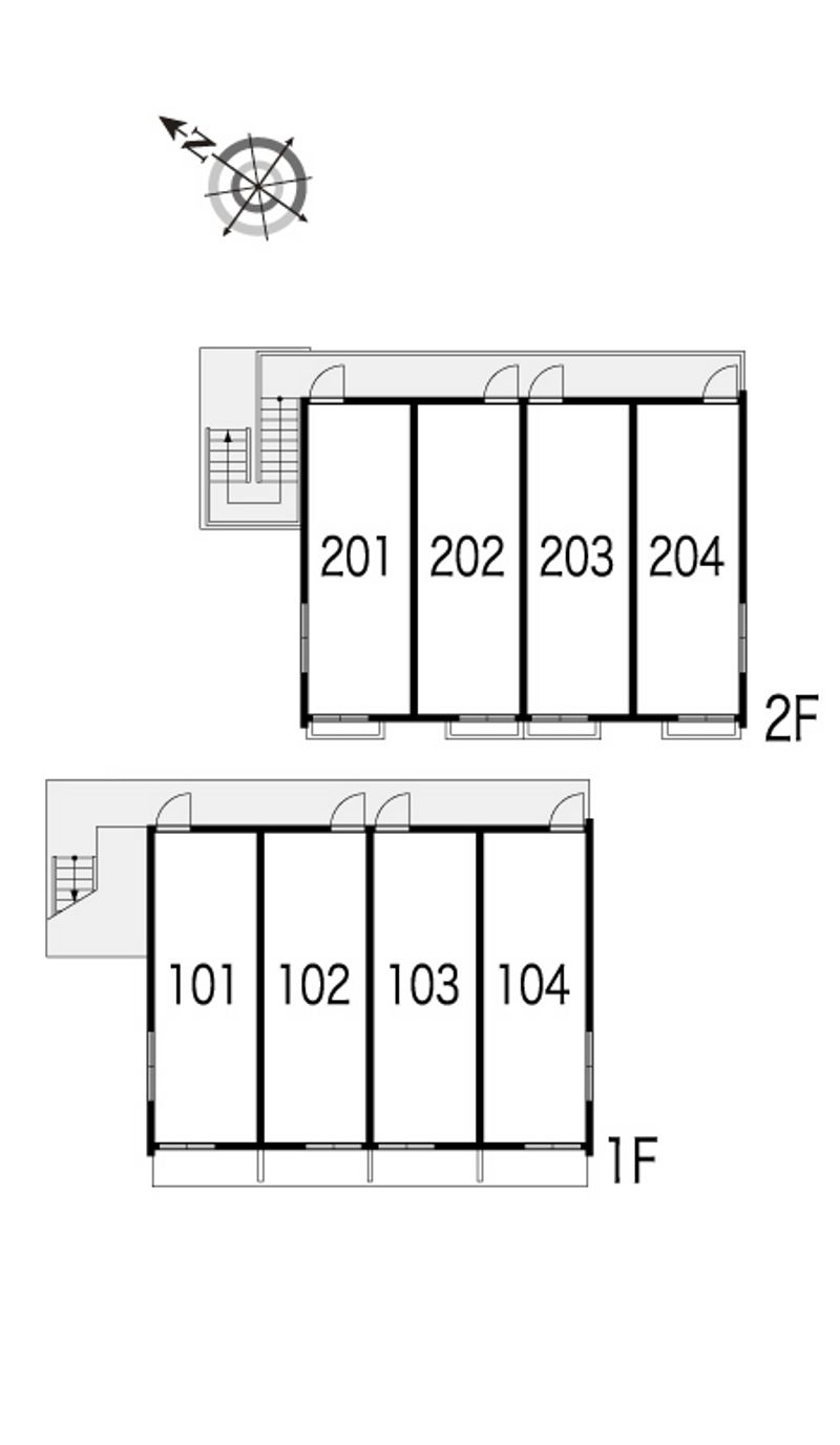レオパレス小牧 間取り配置図
