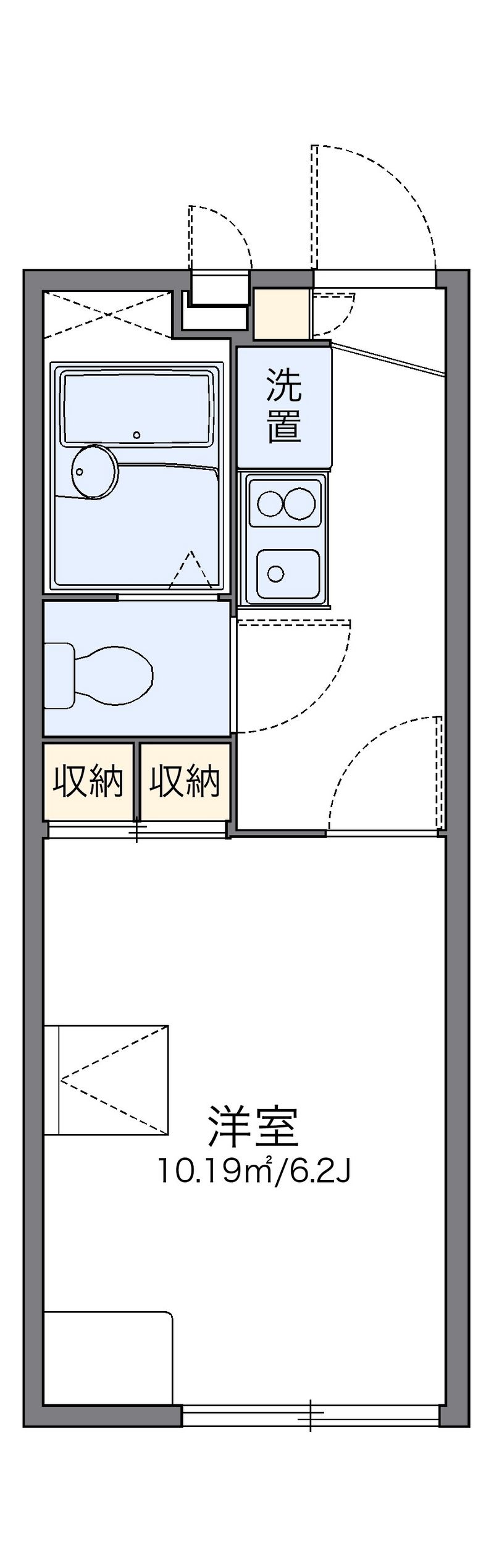 レオパレスＦＯＮＴＥＩＮＥ 間取図
