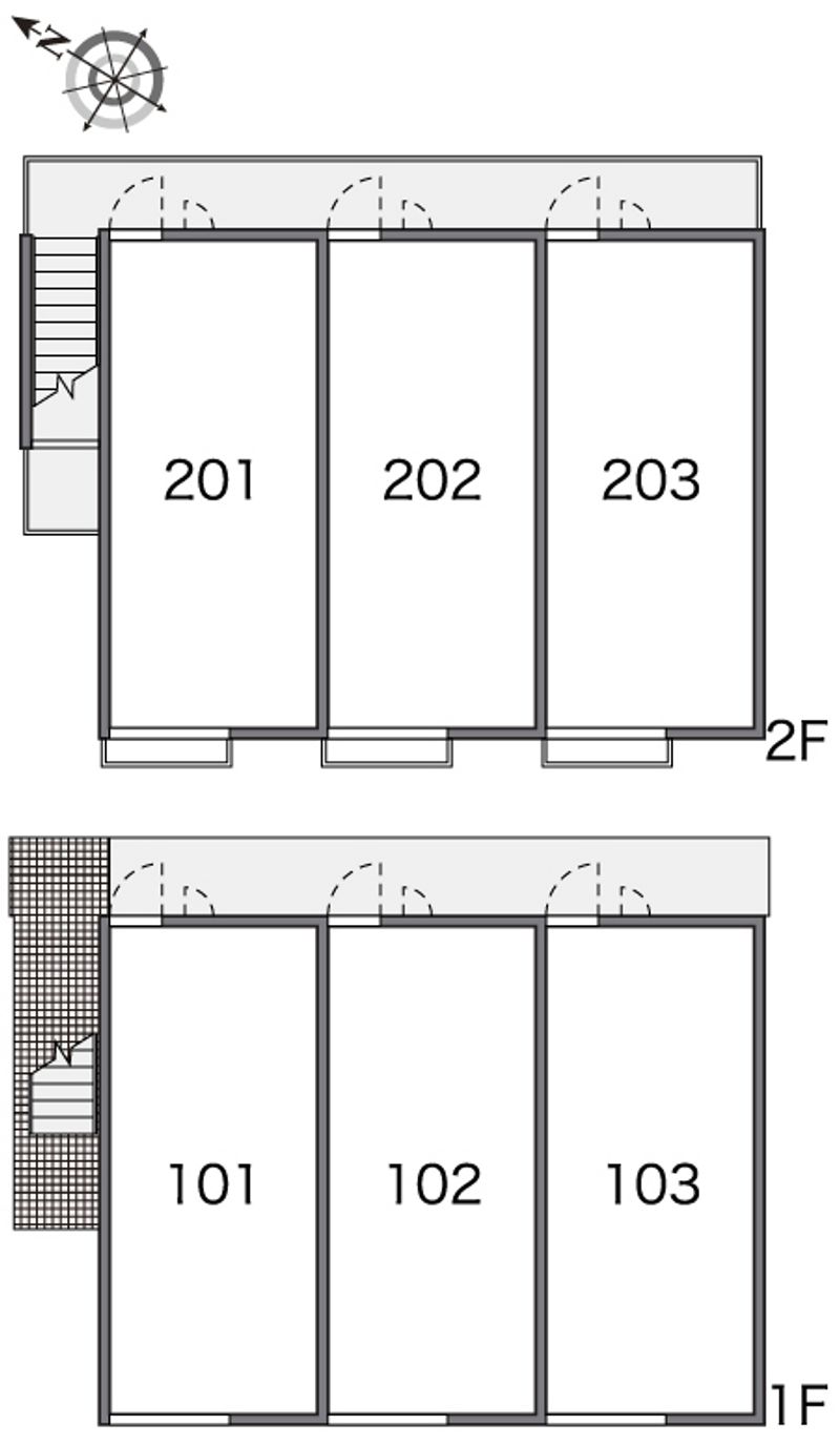 レオパレスＫＡＫＩＺＡＷＡ 間取り配置図