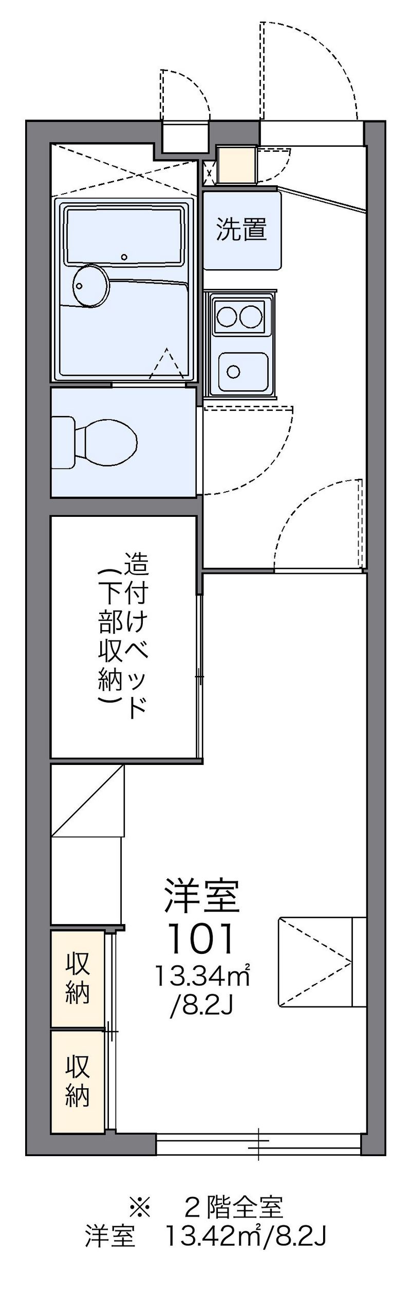 レオパレス大和田 間取図