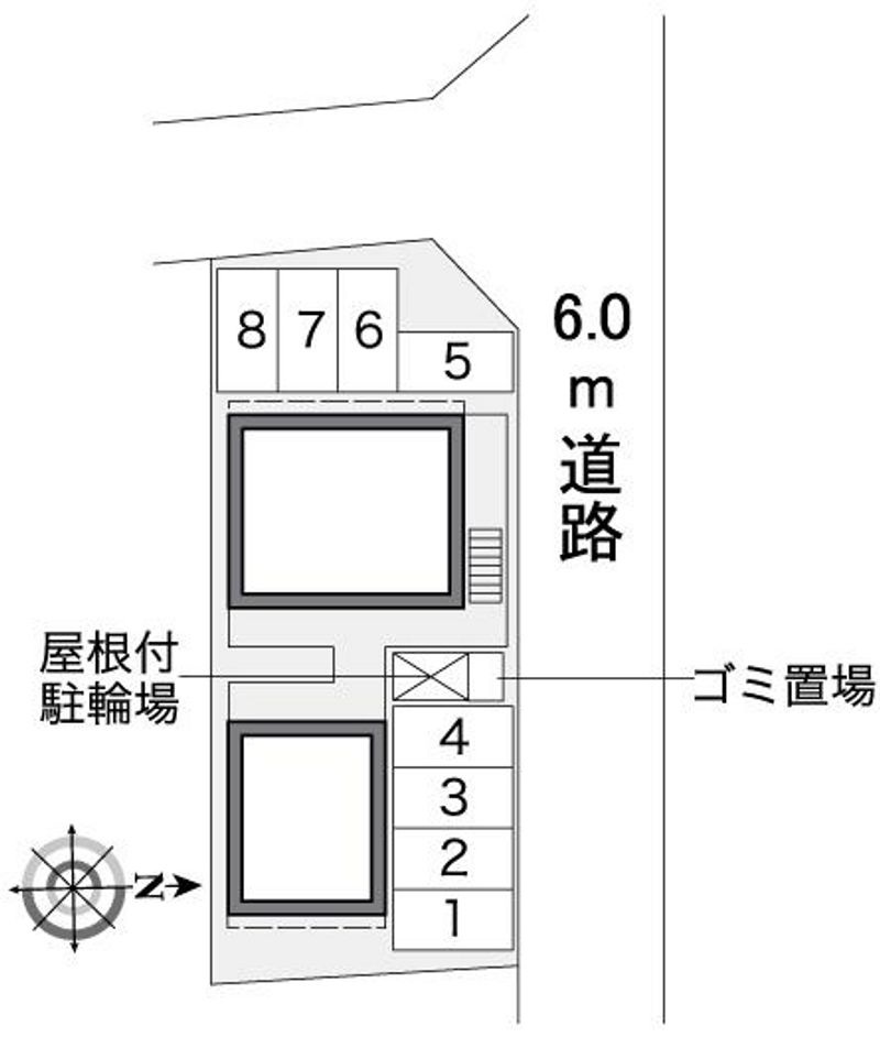 レオパレスイーストヒル 駐車場