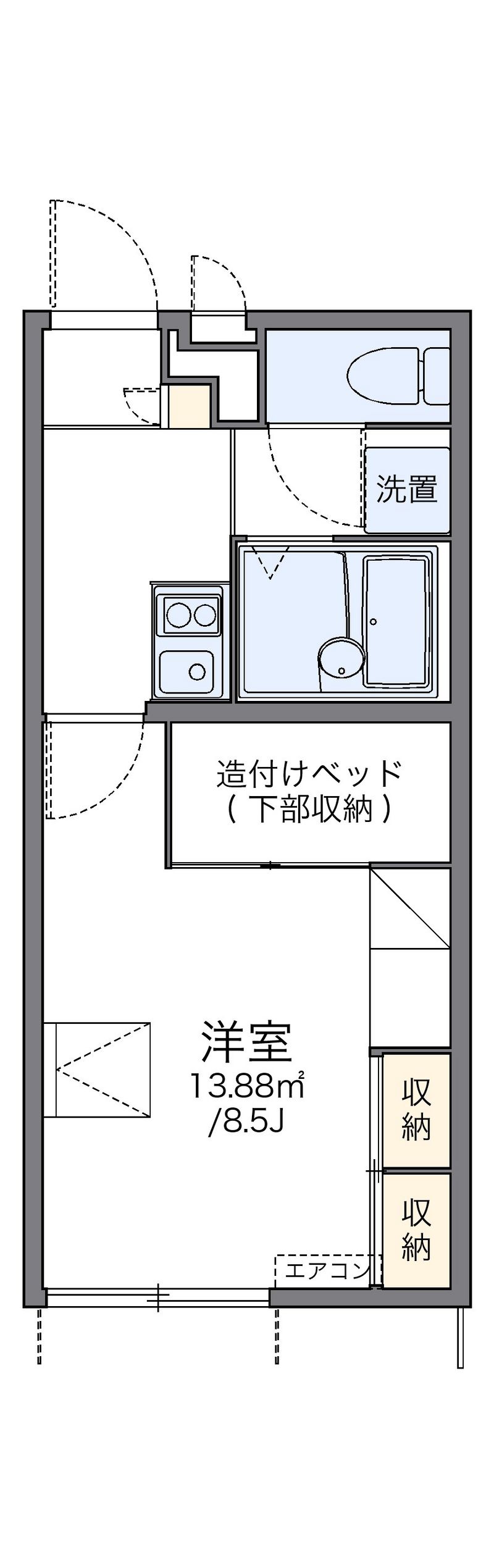 leopalace Ryoei 户型图