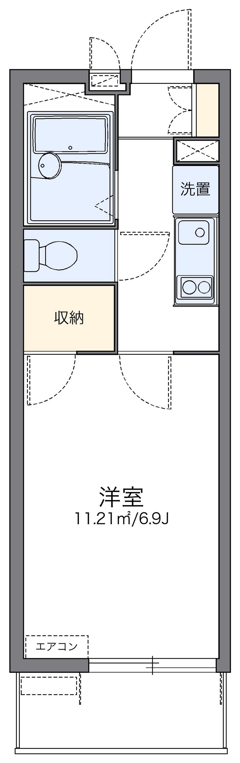レオパレスボヌール 間取図