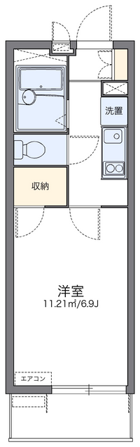 レオパレスボヌール 間取り図