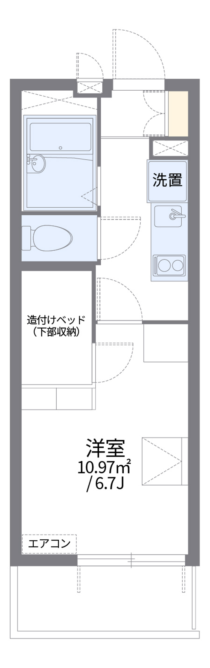 レオパレス椎の実４ 間取り