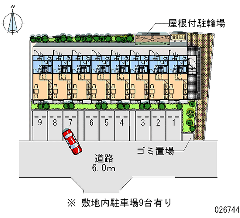 レオパレスプランドール 月極駐車場