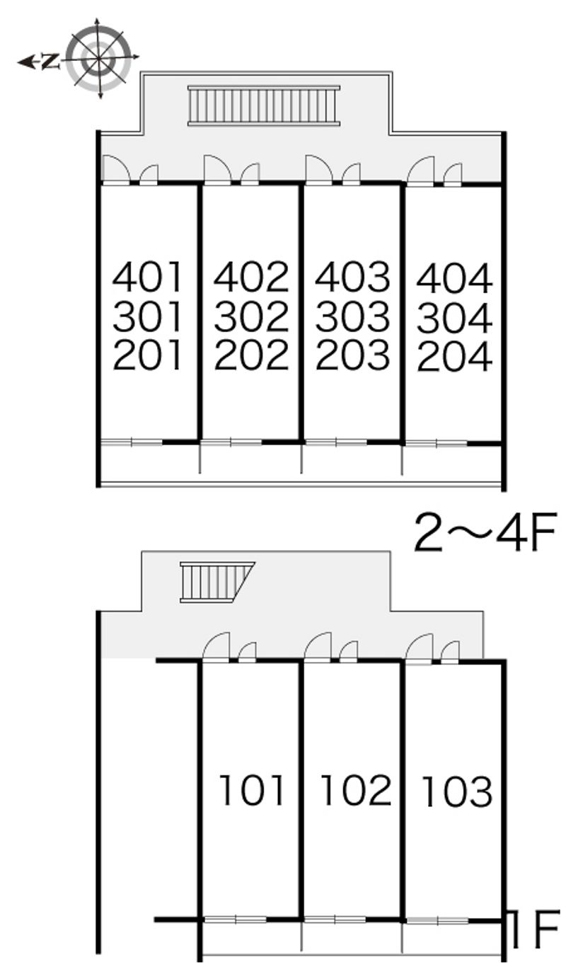 レオパレス三都 間取り配置図