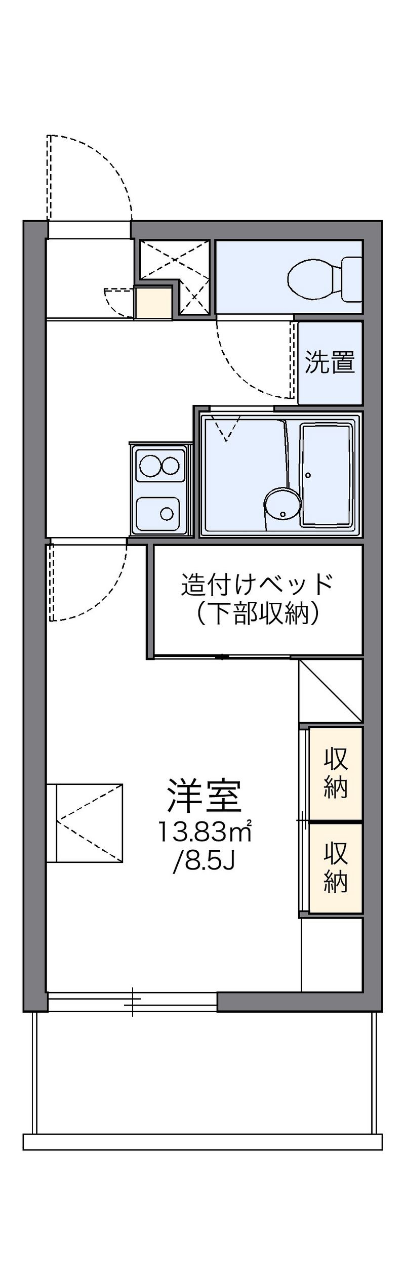 レオパレス大山 間取図
