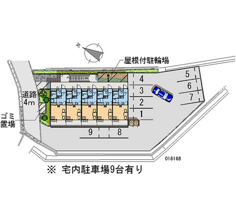 レオパレスアトリオⅡ 月極駐車場