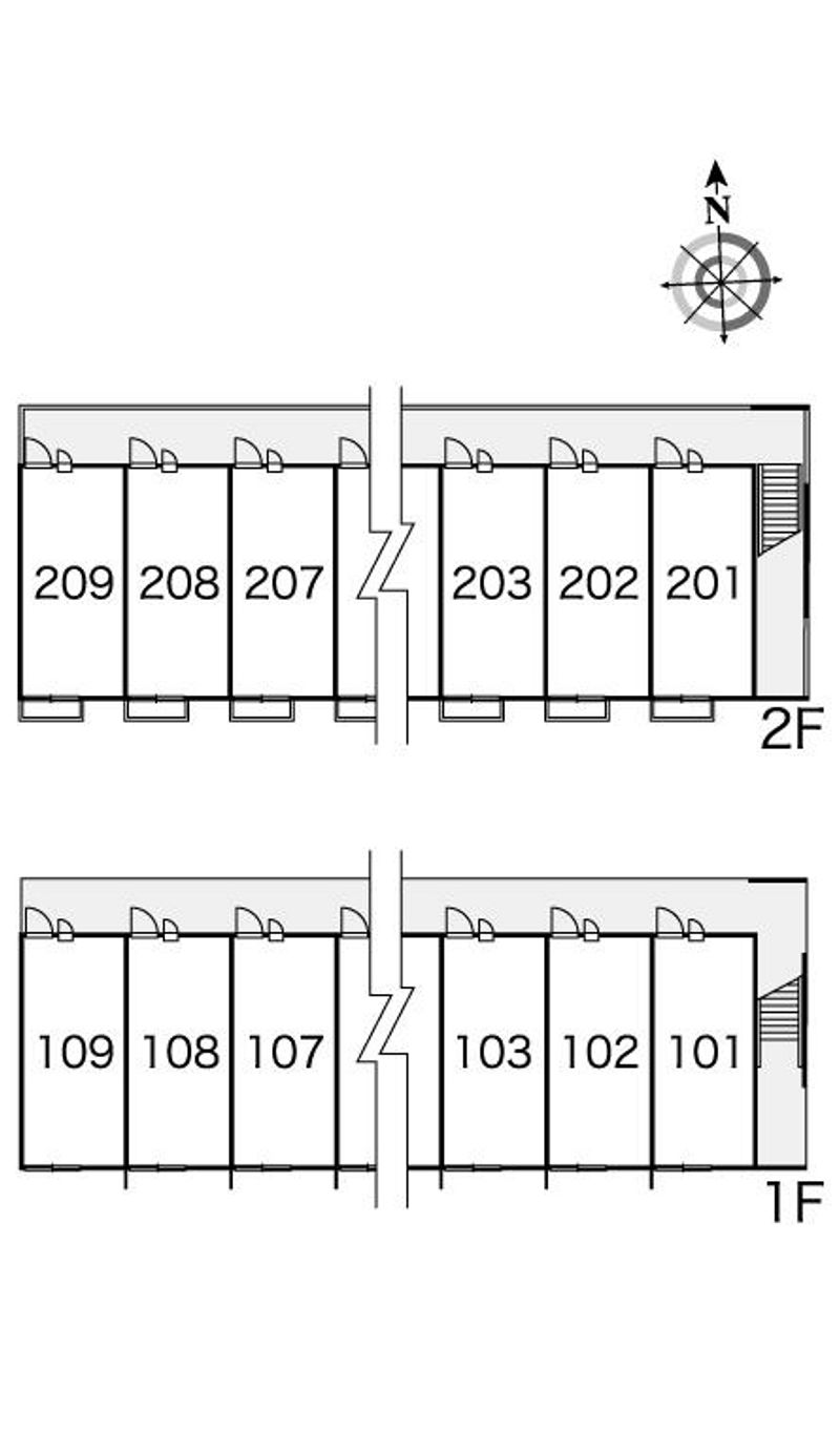 レオパレスつばめ 間取配置図