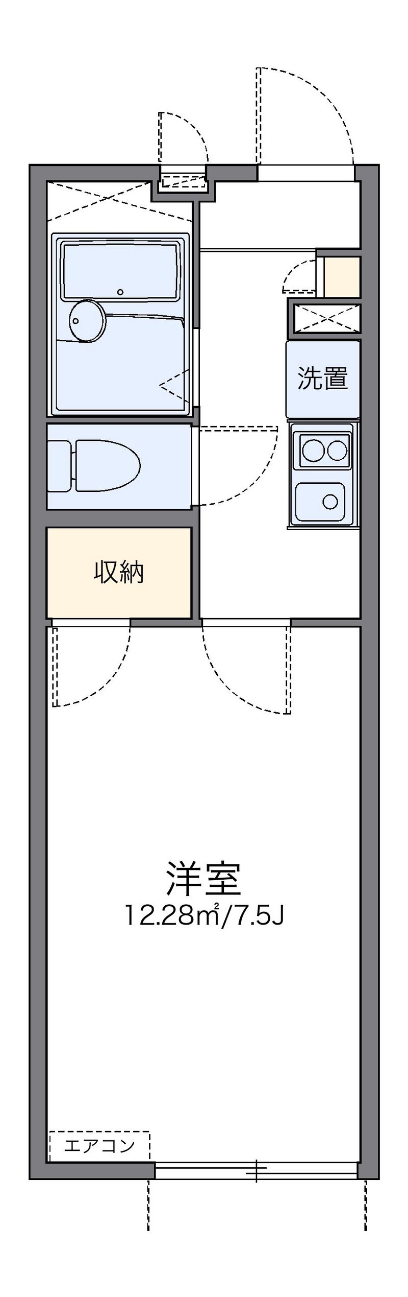 レオパレスマインリーベ 間取図